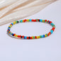 All-match Color Rice Bead Anklet Beach Style Jewelry