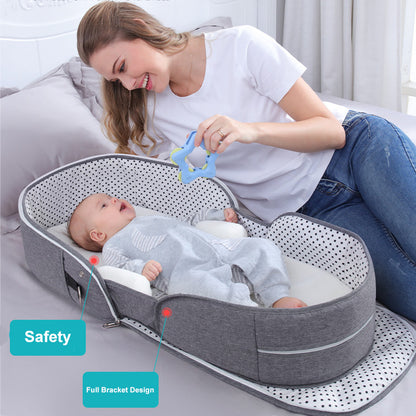 Portable Removable Folding Crib Baby Bed Mommy Bag