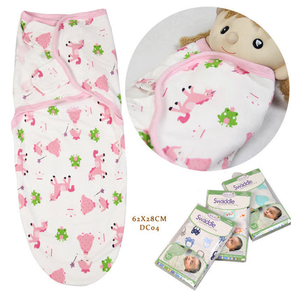 Cotton baby wrapped towel, cartoon baby sleeping bag