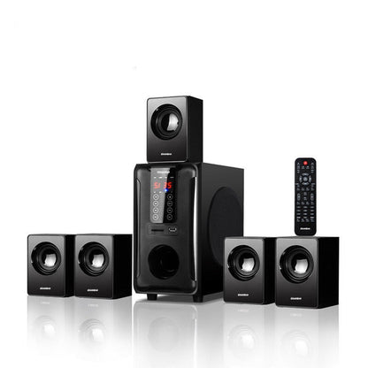 Dolby Surround Home Theater Speakers Wooden With Subwoofer