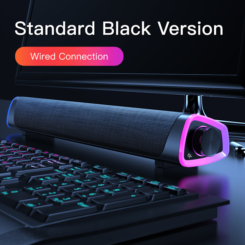 4D Computer Speaker Bar Stereo Sound subwoofer Bluetooth Speaker For Macbook Laptop Apple  Notebook PC Music Player Wired Loudspeaker