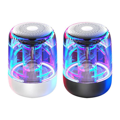 Portable Speaker Bluetooth Column Wireless Bluetooth Speaker Powerful Bass Radio with Variable Color LED Light