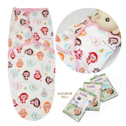 Cotton baby wrapped towel, cartoon baby sleeping bag