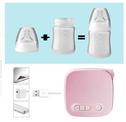 Automatic Milk Pumps Kit Electric Breast  Natural Suction Enlarger Feeding Bottle USB Breast Milksucker BM