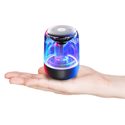 Portable Speaker Bluetooth Column Wireless Bluetooth Speaker Powerful Bass Radio with Variable Color LED Light