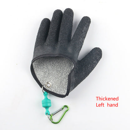 Fishing Gloves Anti-Slip Protect Hand From Puncture Scrapes Fisherman Professional Catch Fish Latex Hunting Gloves