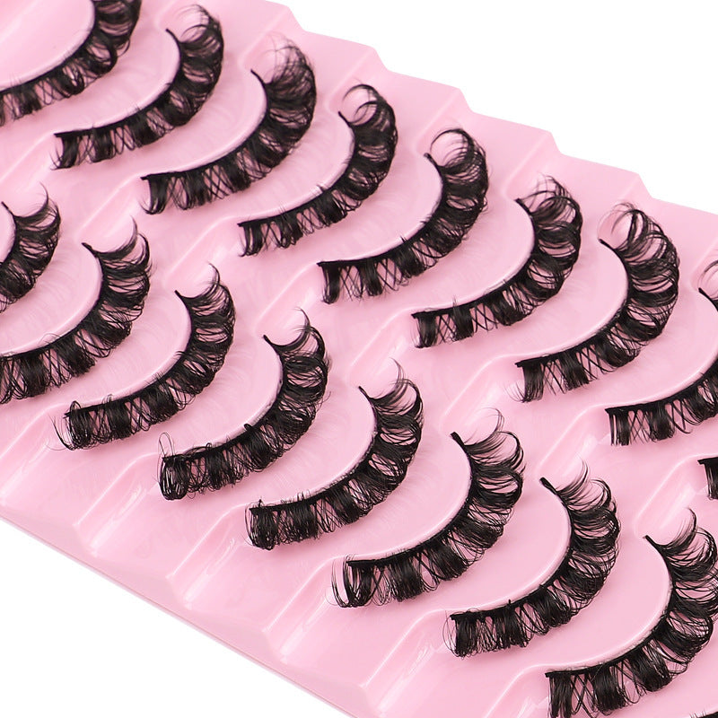 10 Pairs False Eyelashes, DD Curve, Thick, Eyelash