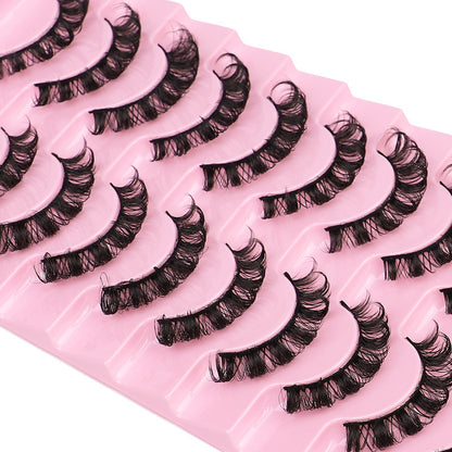 10 Pairs False Eyelashes, DD Curve, Thick, Eyelash