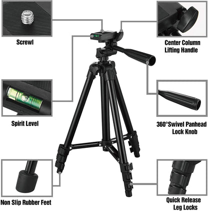 Camera/Phone Tripod Compatible with Apple, Dslr Camera Portable Micro Single Tripod