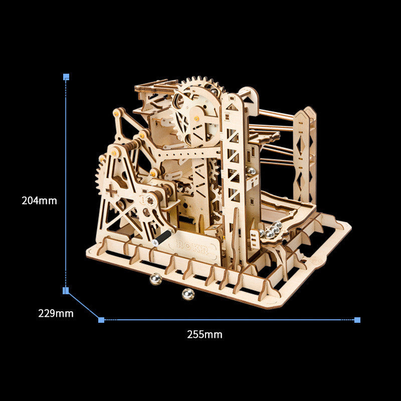 Robotime ROKR Blocks Marble Race Run Maze Balls Track DIY 3D Wooden Puzzle Coaster Model Building Kits Toys