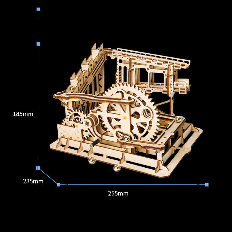 Robotime ROKR Blocks Marble Race Run Maze Balls Track DIY 3D Wooden Puzzle Coaster Model Building Kits Toys