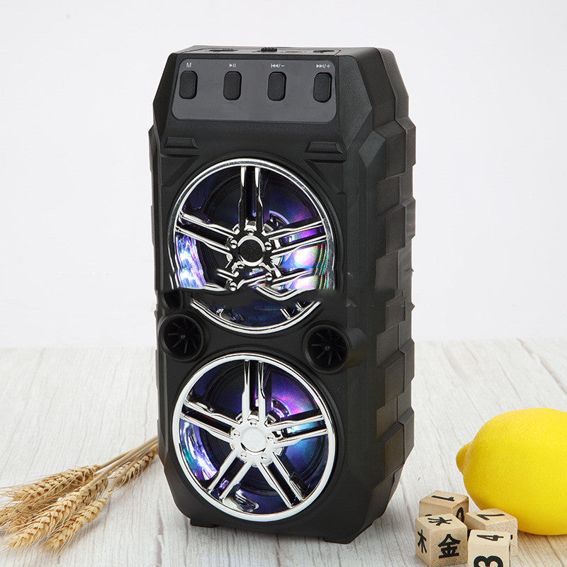 Wireless Microphone Karaoke Bluetooth Speaker Dual Speakers Outdoor Portable Loud Speaker