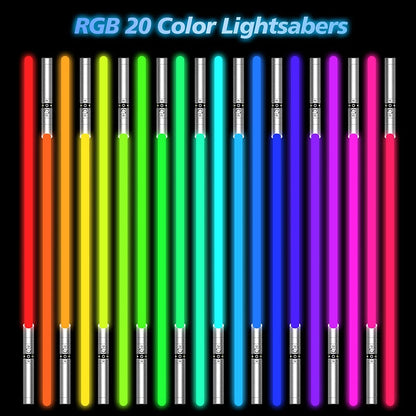 Star Wars Lightsaber, RGB 20 Colors Changeable, LED Light Sword, With Premium Quality, With Sound Effects and Darth Vaders Voice, Aluminum Alloy Hilt For Adults/Kids Fx Light Saber