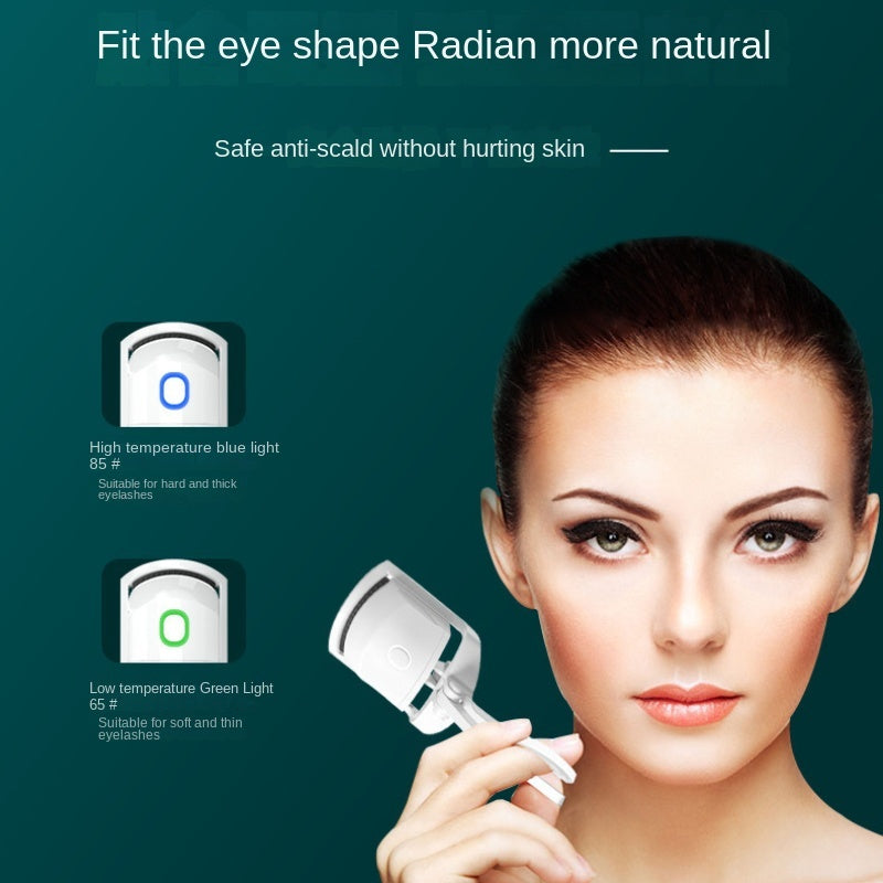 Electric Eyelash Curler USB Charging Model Fast Heating Portable Eye Lash Perm Shaping and Lasting Curling Thermal Eyelash Clip