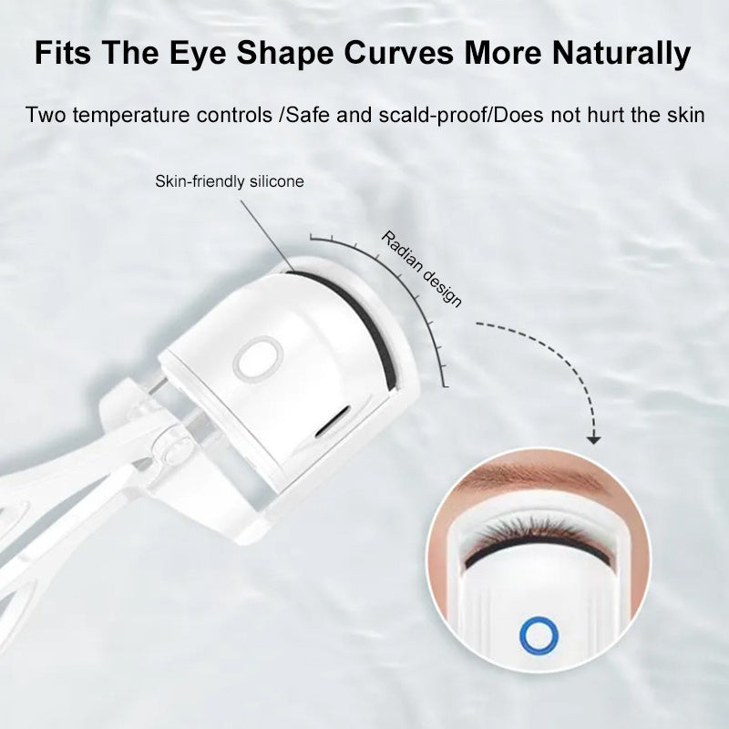 Electric Eyelash Curler USB Charging Model Fast Heating Portable Eye Lash Perm Shaping and Lasting Curling Thermal Eyelash Clip