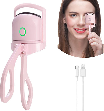 Electric Eyelash Curler USB Charging Model Fast Heating Portable Eye Lash Perm Shaping and Lasting Curling Thermal Eyelash Clip