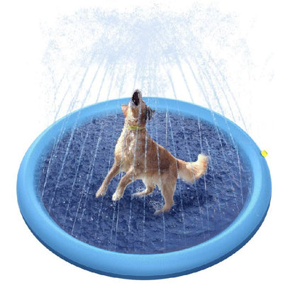 Pool Summer Outdoor Water Toys Fun Backyard Fountain Play Mat Non-Slip Splash Pad For Kids And Pet Dog