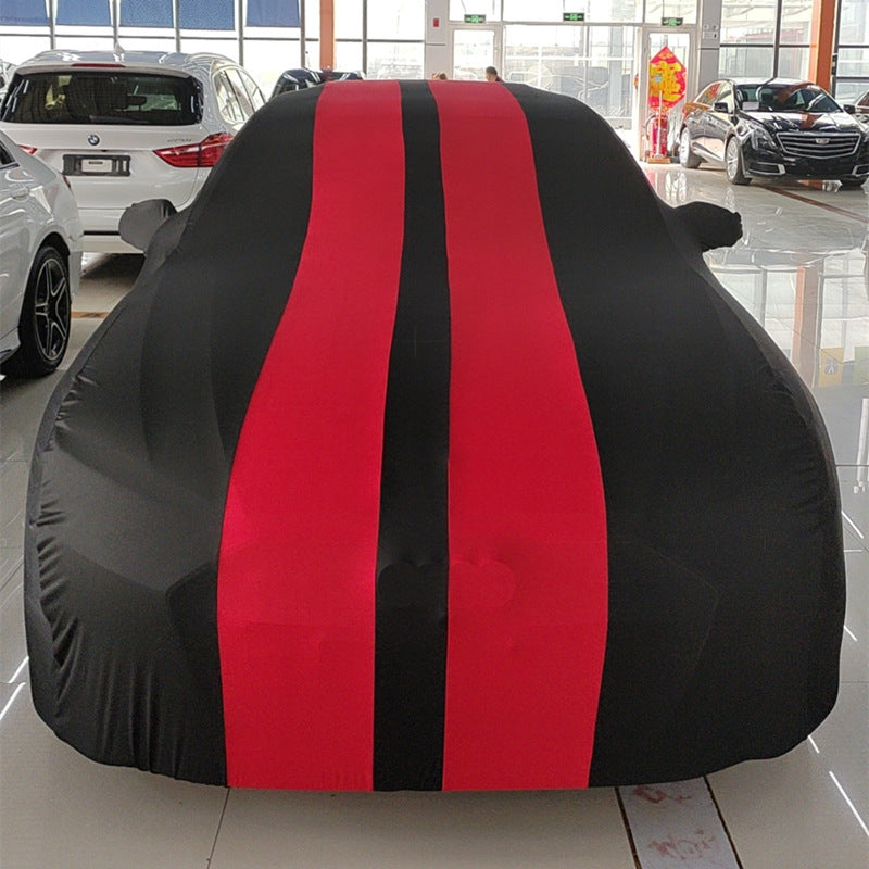 Car Cover Four Sides Elastic Fabric Car Clothes