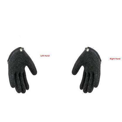 Fishing Gloves Anti-Slip Protect Hand From Puncture Scrapes Fisherman Professional Catch Fish Latex Hunting Gloves