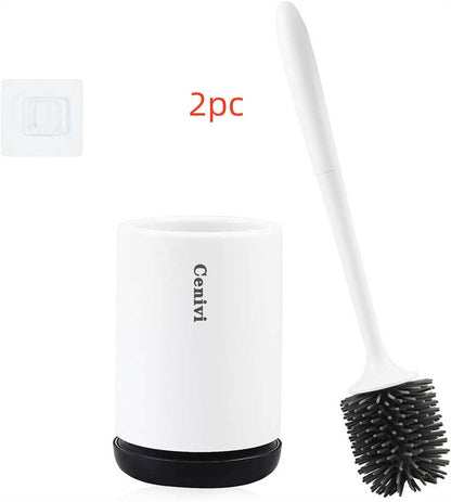 Silicon Modern Toilet Cleaning Brush Set