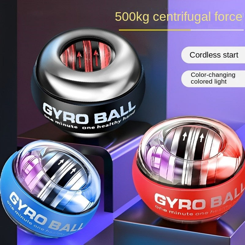 Gyro Ball Wrist Trainer Ball Auto-Start Wrist Strengthener Gyroscopic Forearm Exerciser Gyro Ball For Strengthen Arms, Fingers, Wrist Bones And Muscles