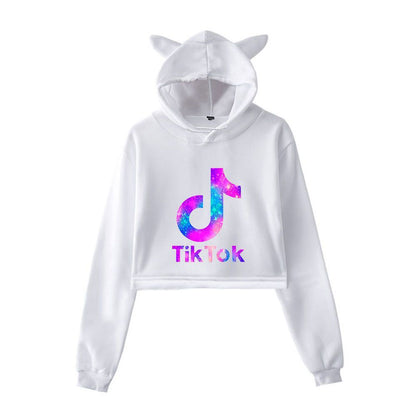 Tik tok women's cat ear sweater