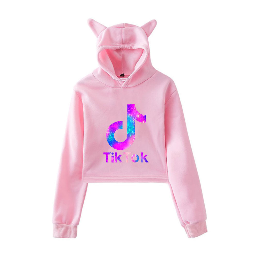 Tik tok women's cat ear sweater