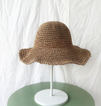 Summer Sunhat for Women with Foldable Straw Hats Holiday Cool Hat Beach Hat