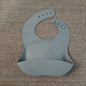 Soft Waterproof Silicone Baby Bib with Food Catcher, Baby Silicone Bib