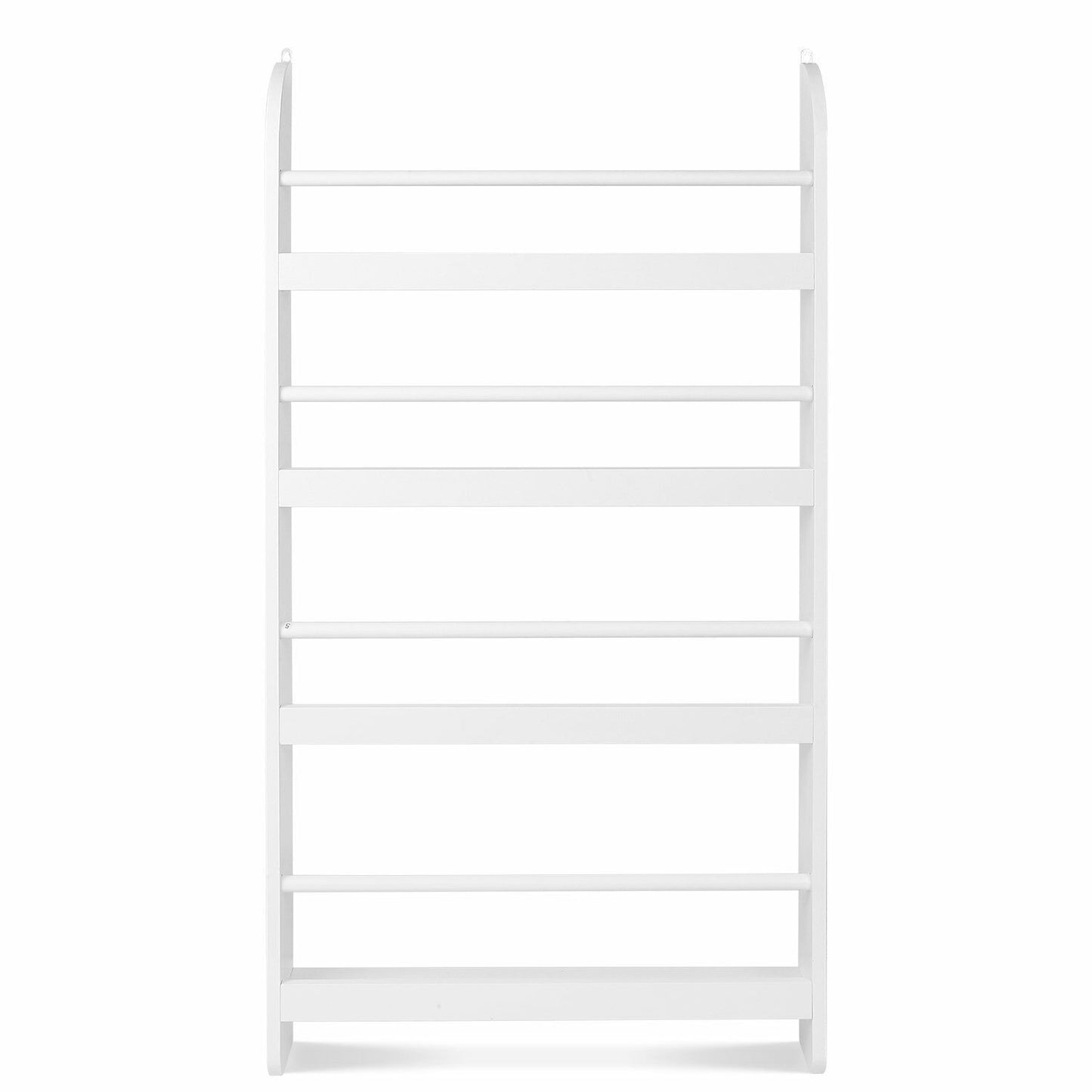 White Children Bookcase Unit Shelving Wooden Rack Kids Display Bookshelf Storage