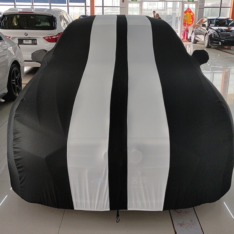 Car Cover Four Sides Elastic Fabric Car Clothes