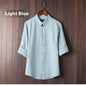 Breazy Soft Men's Linen Vintage Plus Size Shirt