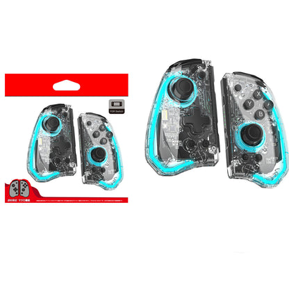 Nintendo Switch Handle Macro Programming Function ALPS Joystick Metal Ring L736 Transparent or black with RGB lights!