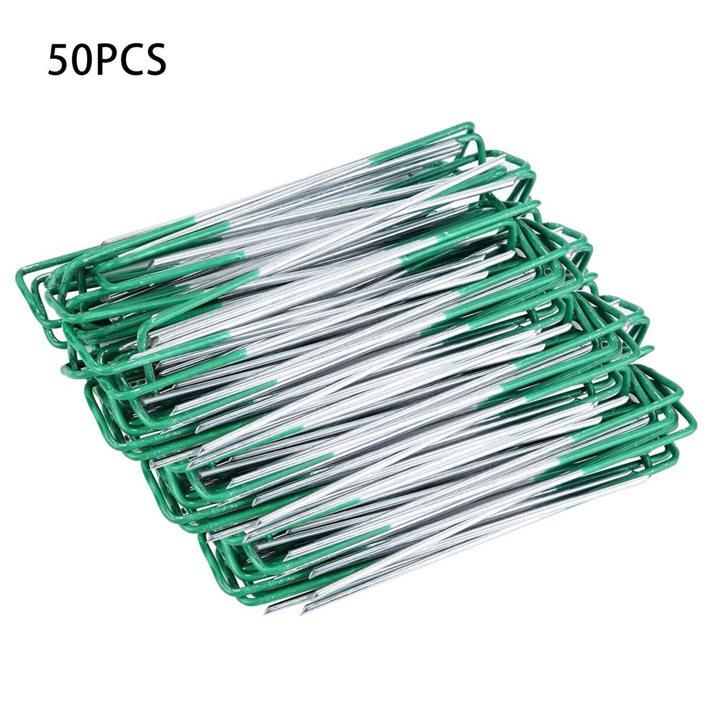 Weed Fabric Galvanised Staples Garden Turf Pins Securing Pegs U Artificial Grass  > UK Fast Shipping!