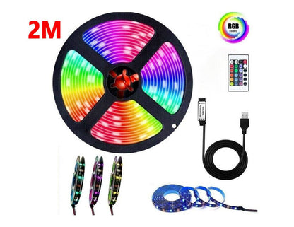 USB LED Light Strip 2-5M RGB Color 5050 Color Changing With TV Kitchen Lighting (UK Shipping only)