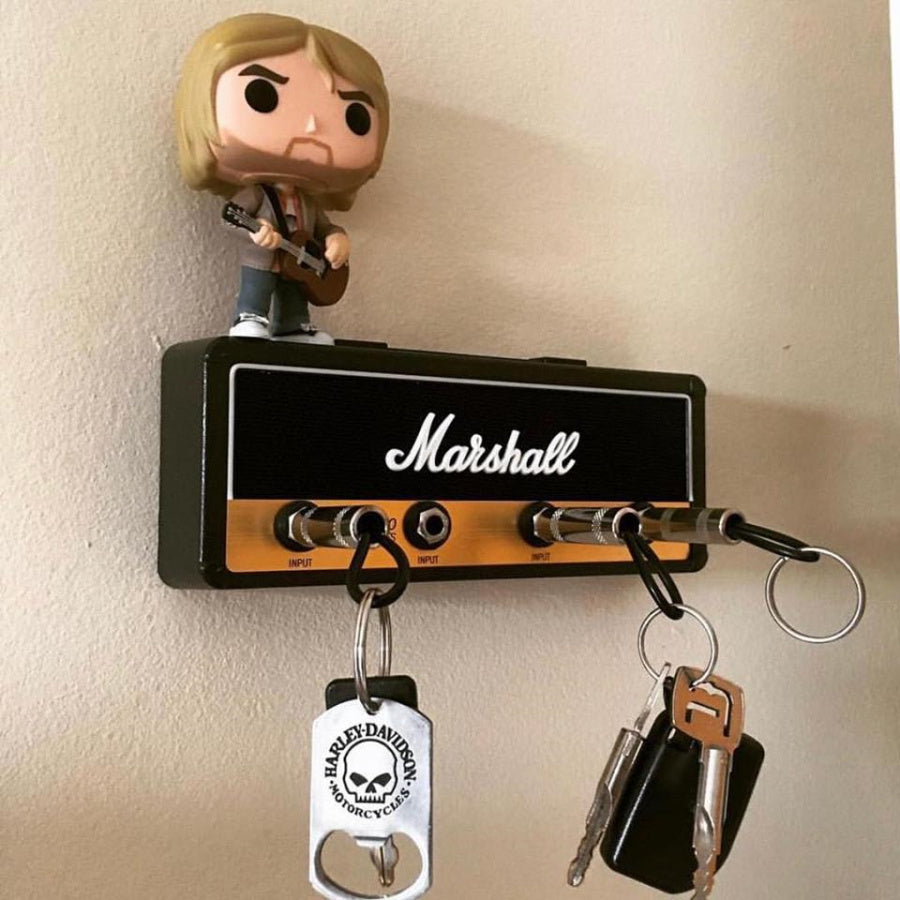 Marshall Key Holder,Wall Mounting Guitar Amp Key Hooks For Musician Lovers, JCM800 Keychain Including 4 Pieces Key Ring.