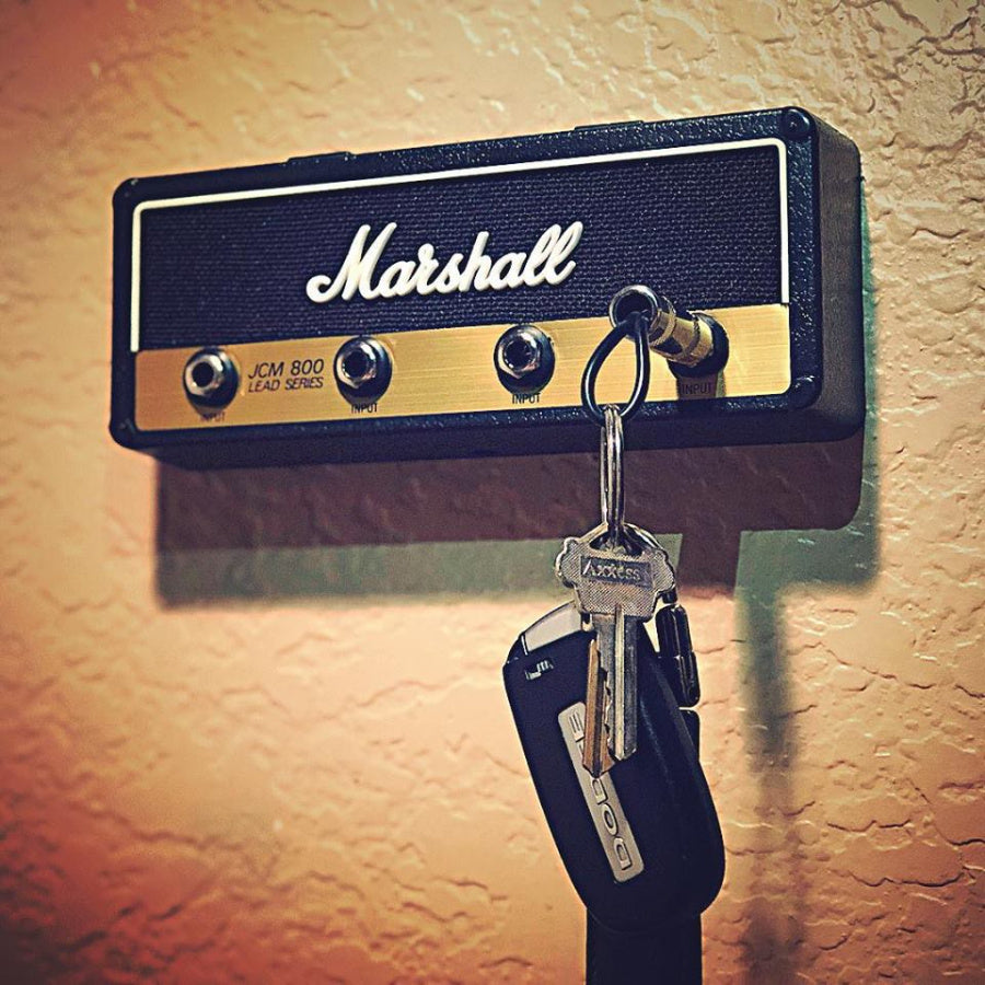 Marshall Key Holder,Wall Mounting Guitar Amp Key Hooks For Musician Lovers, JCM800 Keychain Including 4 Pieces Key Ring.