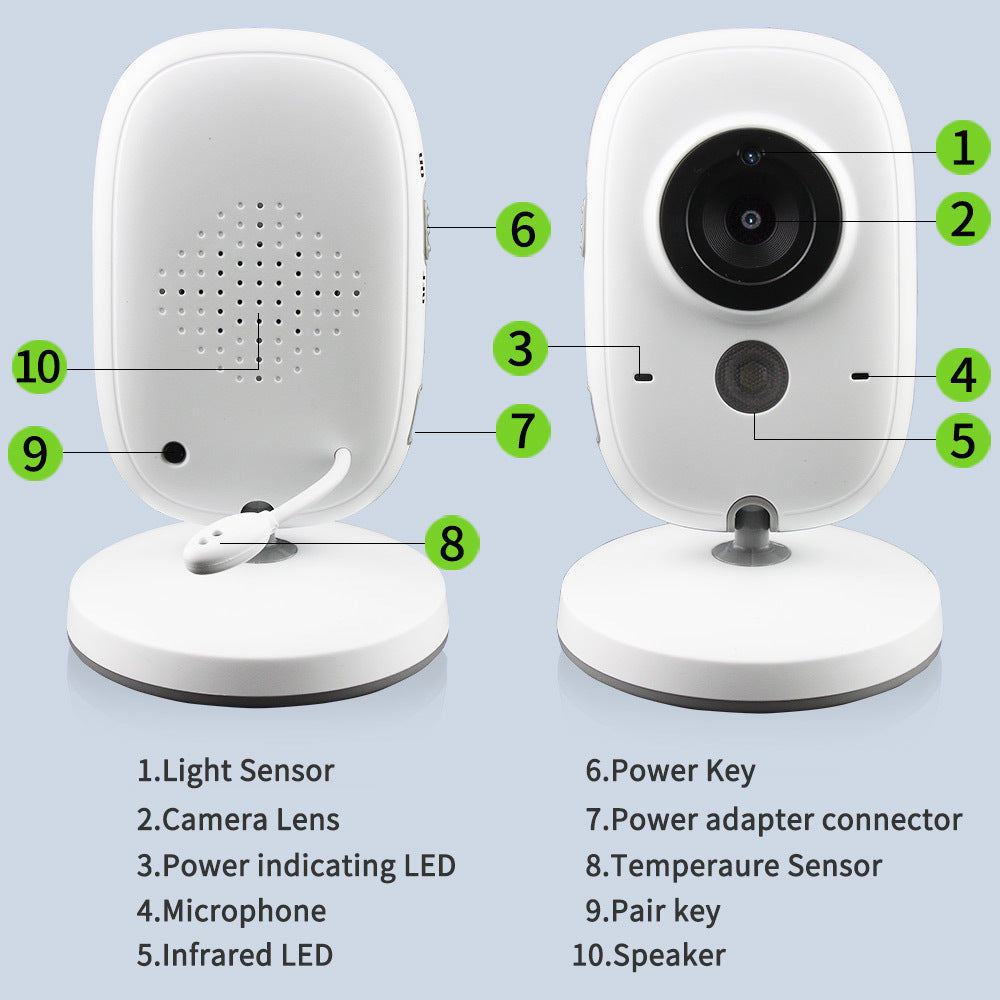 3.2 Inch Digital Baby Care Monitor Device