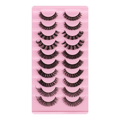 10 Pairs False Eyelashes, DD Curve, Thick, Eyelash