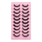 10 Pairs False Eyelashes, DD Curve, Thick, Eyelash