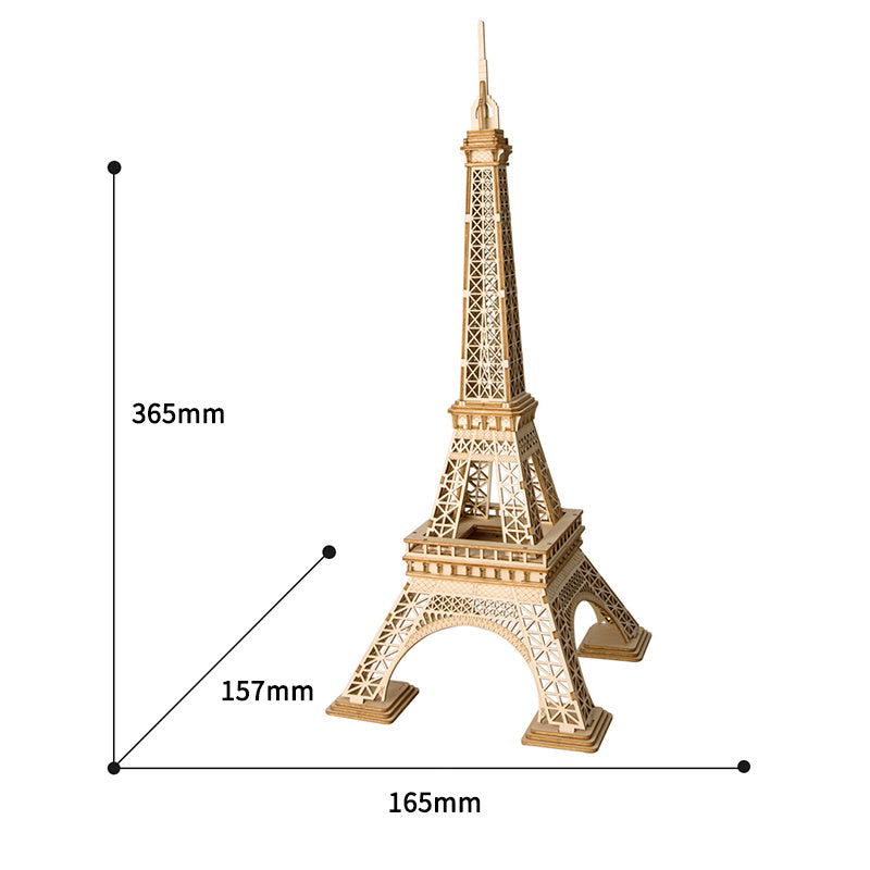 Robotime 3D Wooden Puzzle Eiffel Tower Assembly Model Wood