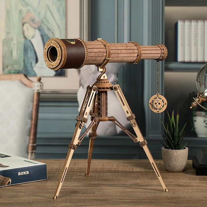 Robotime ROKR Telescope 3D Wooden Puzzle Game Assembly Toys