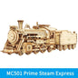 Robotime ROKR Train Model 3D Wooden Puzzle Toy Assembly Locomotive Model Building Kits