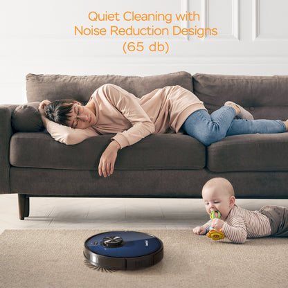 Geek Smart L7 Robot Vacuum Cleaner And Mop, LDS Navigation, Wi-Fi Connected APP, Selective Room Cleaning,MAX 2700 PA Suction, Ideal For Pets And Larger Homes