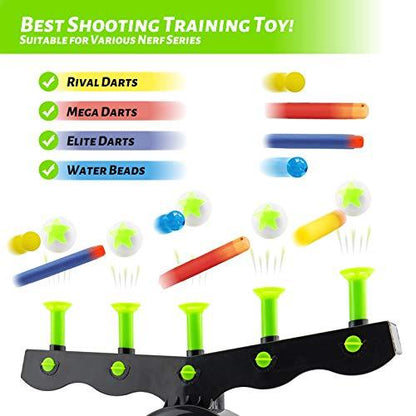 Shooting Targets For Guns Shooting Game Glow In The Dark Floating Ball Target Practice Toys For Kids Boys Hover Shot 1 Blaster Toy Gun 10 Soft Foam Balls 3 Darts