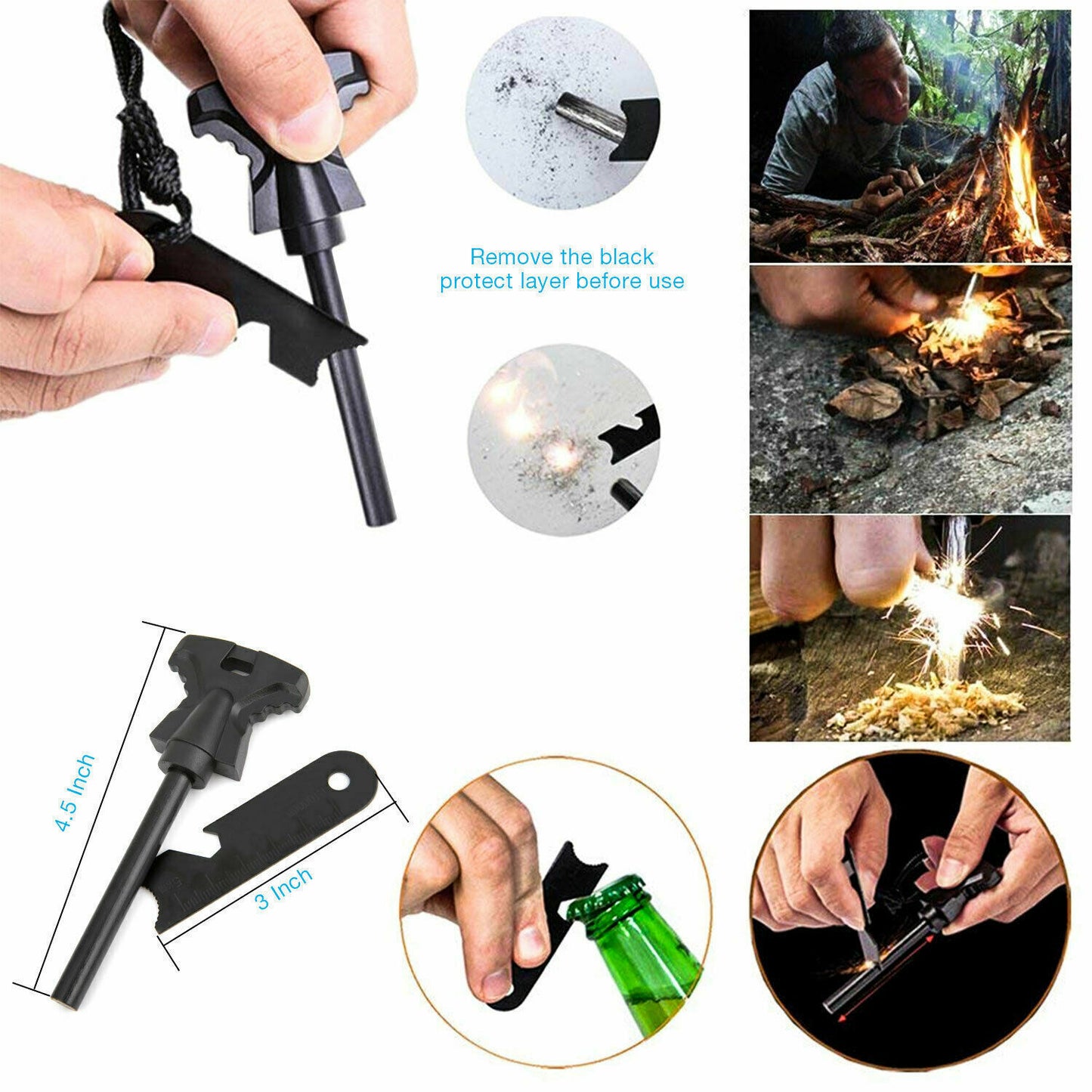 Outdoor 14in1 Emergency Survival Gear Kit Camping Hiking Survival Gear Tools Kit Survival Gear And Equipment, Outdoor Fishing Hunting Camping Accessories