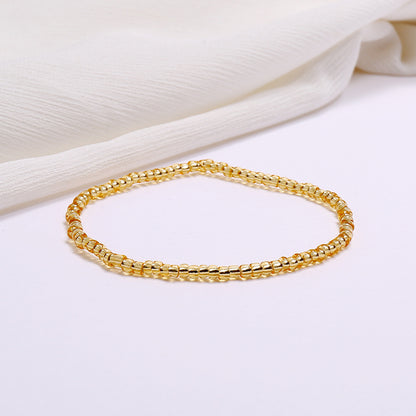 All-match Color Rice Bead Anklet Beach Style Jewelry