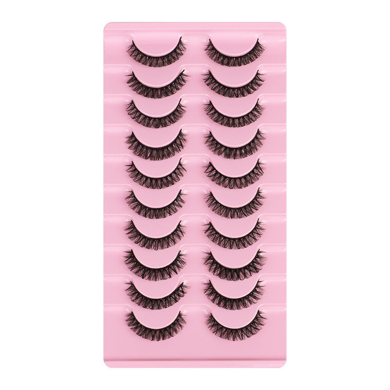 10 Pairs False Eyelashes, DD Curve, Thick, Eyelash