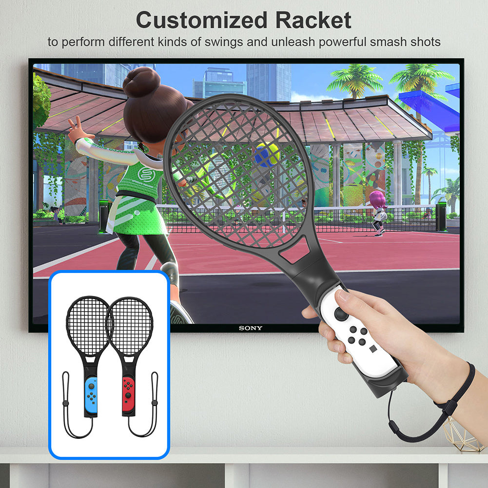 Nintendo Switch Game Tennis Racket Controller Gamepad Joystick Accessories