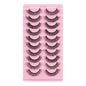 10 Pairs False Eyelashes, DD Curve, Thick, Eyelash